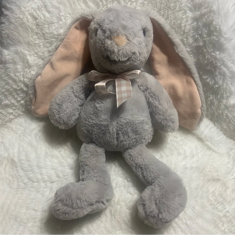 Soft Plush Bunny with Pink Ears